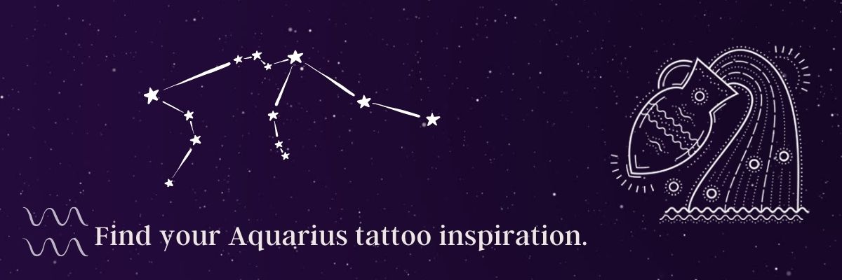 Creative Aquarius Tattoo Guide - Zodiac Symbols + Tattoo Ideas ♒ - Astro  Tattoos