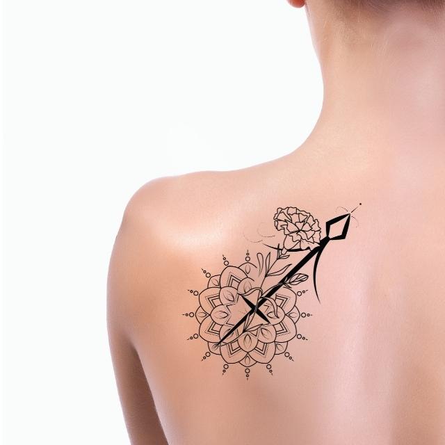 Sagittarius Constellation Temporary Tattoo Sticker - OhMyTat