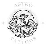 Geometric Two Fish Pisces Tattoo Design watermark