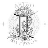 Lavender Mandala Gemini Tattoo Design watermark