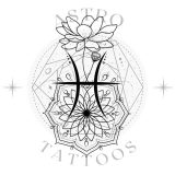 Lotus Mandala Pisces Tattoo Design watermark