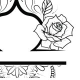 Rose Mandala Libra Tattoo Design detail