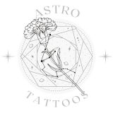 Small Aquarius Carnation Constellation Tattoo Design watermark