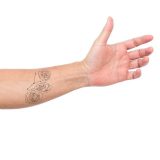 Small Cancer Rose Constellation Tattoo Design overlay