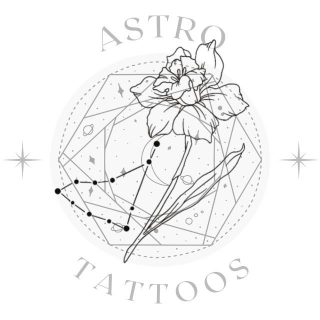 Small Capricorn Narcissus Constellation Tattoo Design - Astro Tattoos