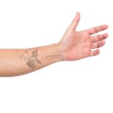 Small Sagittarius Chrysanthemum Constellation Tattoo Design overlay
