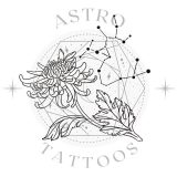 Small Sagittarius Chrysanthemum Constellation Tattoo Design watermarked