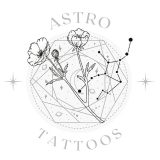 Small Virgo buttercup constellation tattoo design watermarked