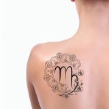 buttercup Mandala virgo Tattoo Design overlay